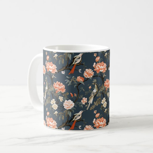 Charming Birds and Blossom Mug (Front Left)
