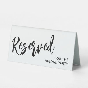 Charming Black Calligraphy Wedding Reserved