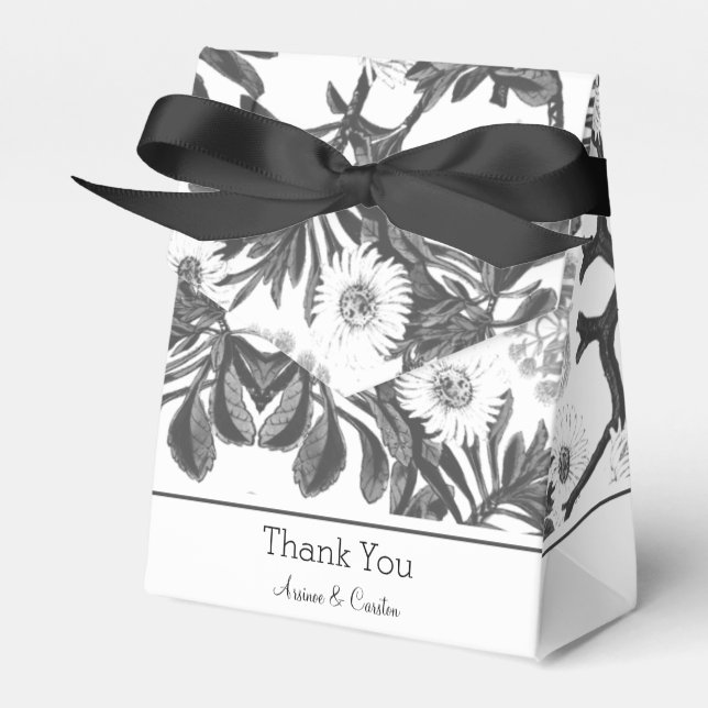 Charming Botanical Favour Box (Front Side)