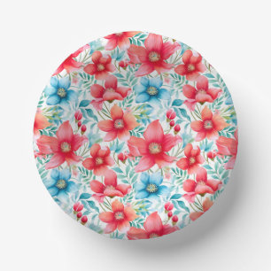 Charming Bouquet Ranya Pattern-65292 Paper Plate