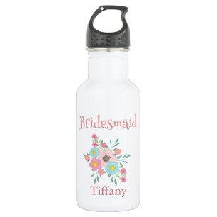Charming Bridesmaid Floral Bouquet 532 Ml Water Bottle