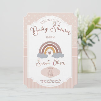 Charming Bubblegum Delight Baby Shower Invitations