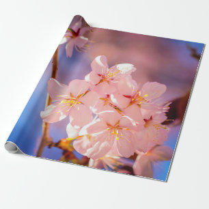 Charming Bunch Of Sakura Flowers In Spring Wrapping Paper