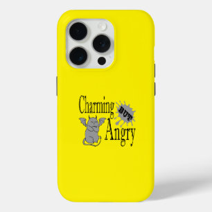 Charming but angry little devil cat funny quote iPhone 15 pro case