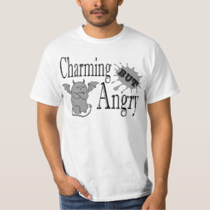 Charming but angry little devil cat funny quote T-Shirt