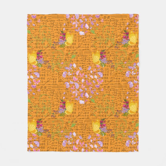 Charming Butterflies Fleece Blanket (Front)