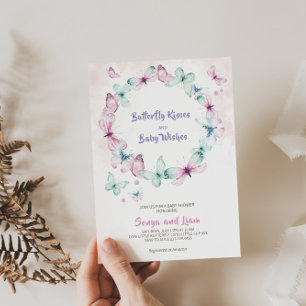 Charming Butterfly Baby Shower  Invitation