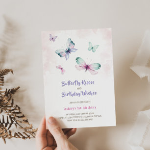 Charming Butterfly Birthday Invitation 