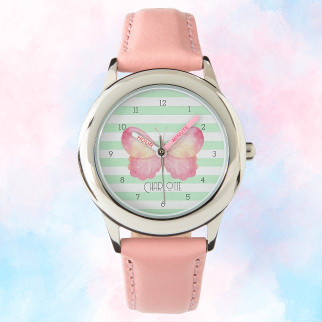 Charming Butterfly Kid's Watch (Personalized Kid's Watch with Butterfly)