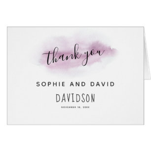Charming Calligraphy Watercolor Stroke Thank you