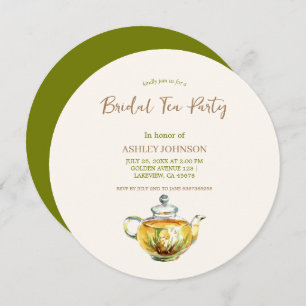 CHARMING Camomile Bridal Tea Party Invitation