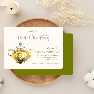 CHARMING Camomile Bridal Tea Party Invitation