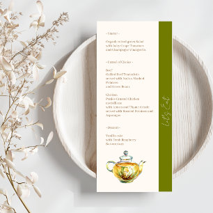 CHARMING Camomile Bridal Tea Party Menu