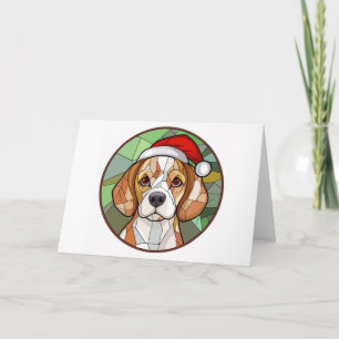 Charming Canine Cheer: Beagle themed Christmas Card