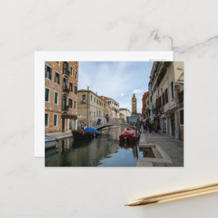 Charming Cannaregio Canal Venice Italy Postcard