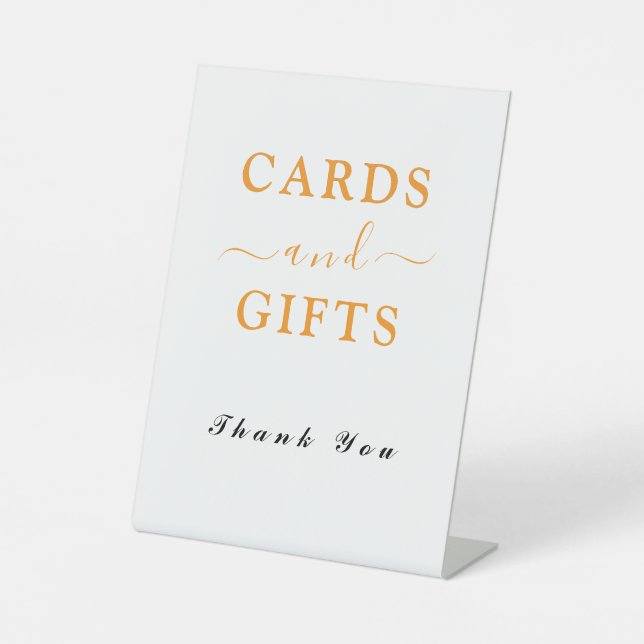 Charming Cards & Gifts Pedestal Sign (Front)