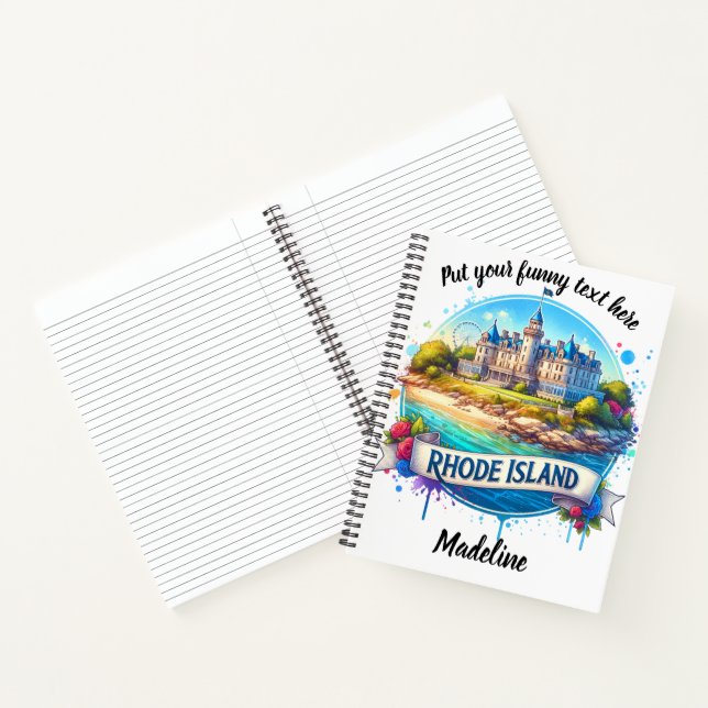Charming castle by Rhode Island shores Notebook (Inside)