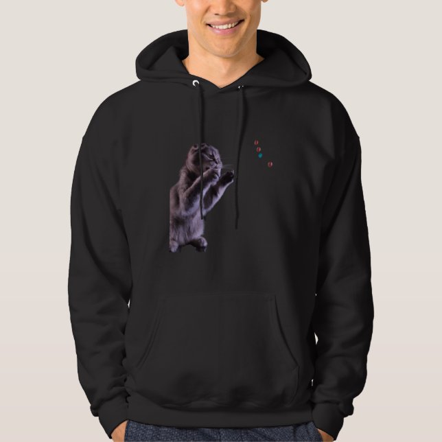 Charming cat artwork lovely kitten 1 hoodie (Front)