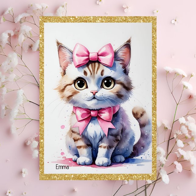 Charming Cat Birthday Invitations (Creator Uploaded)