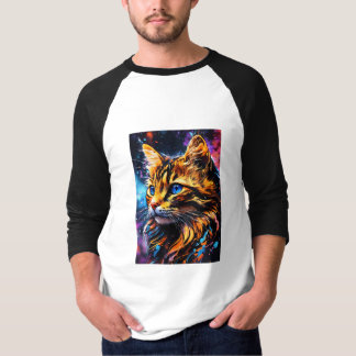 "Charming Cat Logo T-Shirt - Perfect for Cat Lover