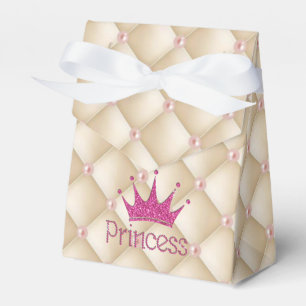 Charming Chic Pearls ,Tiara, Princess,Glittery Favour Box