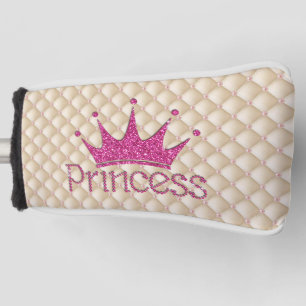 Charming Chic Pearls ,Tiara, Princess,Glittery Golf Head Cover
