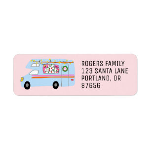 Charming Christmas Camper Vintage RV Xmas