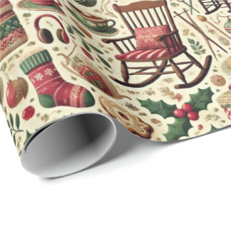 Charming Christmas Wrapping Paper for Grandmothers