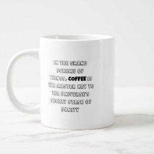 Charming Coffee Philosophy Humour Large Coffee Mug