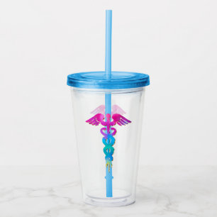 Charming & Colourful Medical Logo Design Acrylic Tumbler