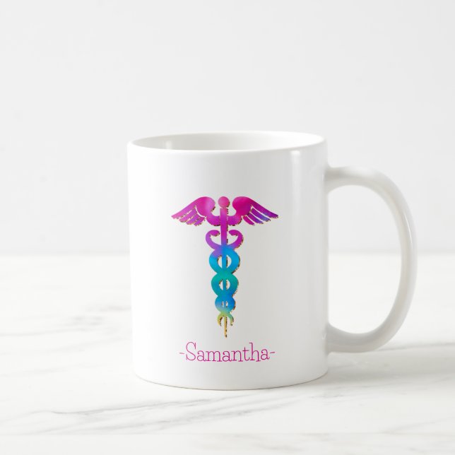 Charming & Colourful Medical Logo Design Coffee Mug (Right)