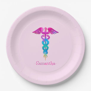 Charming & Colourful Medical Logo Design Paper Plate