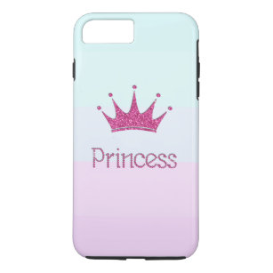 Charming Colourful Stripes ,Tiara, Princess,Glitte Case-Mate iPhone Case