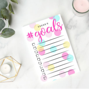 Charming Confetti To Do List   Custom Name Post-it Notes