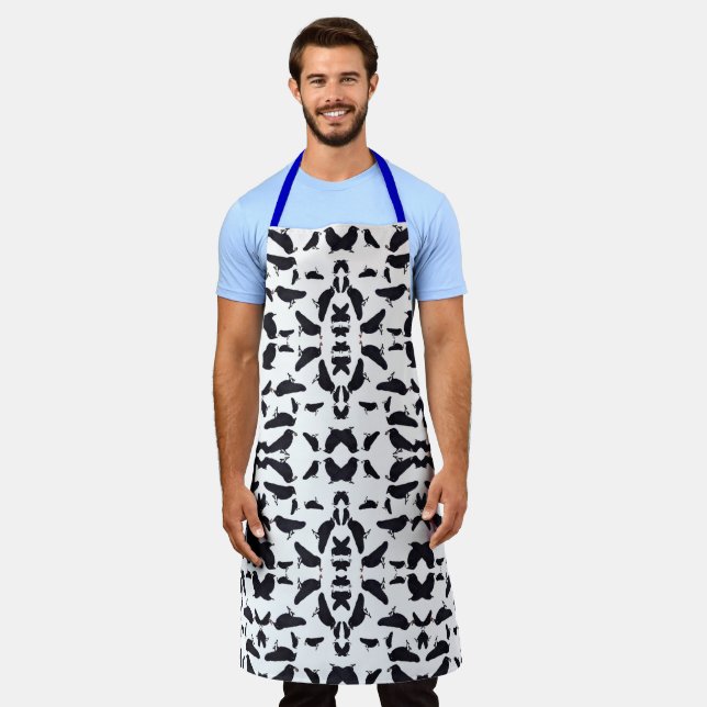 Charming crows with gifts apron (Worn)