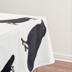 Charming crows with gifts tablecloth