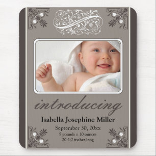 Charming Custom Vintage Mousepad :: Slate Grey