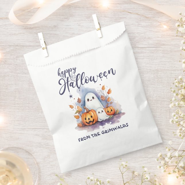 Charming Customisable Halloween  Favour Bags (Clipped)