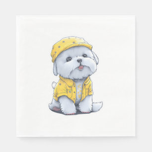 Charming cute dog  napkin