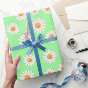 Charming Daisy Pattern – Floral Gift Wrapping Paper