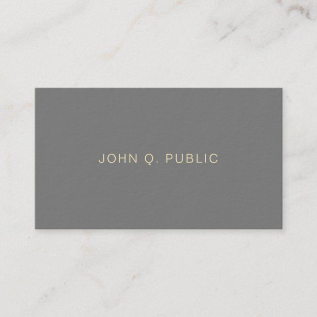Charming Design Modern Professional Ultra Thick Business Card (Front)
