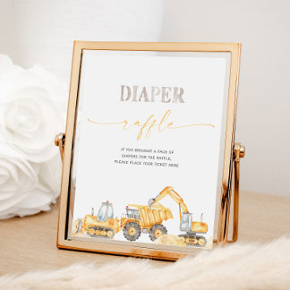 Charming Diaper Raffle Sign