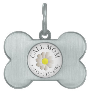 CHARMING DOG IDENTIFICATION TAG - CALL MOM