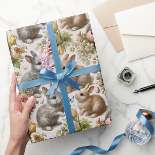Charming Easter Bunny Wrapping Paper