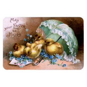 Charming Easter Chicks Magnet