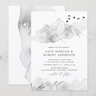 Charming Elegant Landscape Wedding Invitation