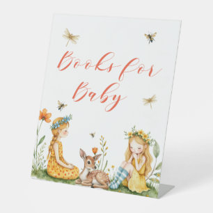Charming Fairies Woodland Books for Baby Pedestal Sign
