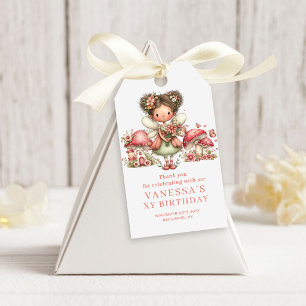 Charming Fairy 5th Birthday Blush Floral Favour  Gift Tags