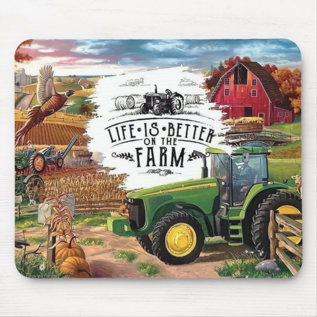 Charming Farmhouse Mouse Mat (Front)