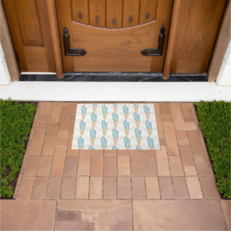 charming floral patterns doormat